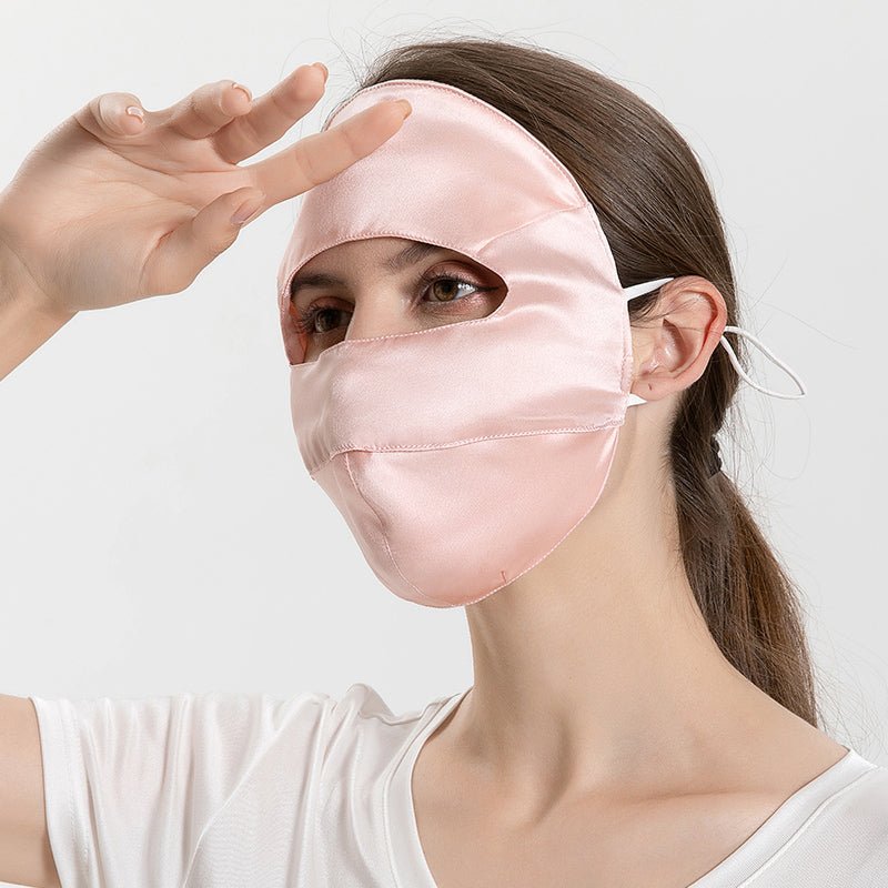 Summer Silk Full Face Masks Silk Beauty Mask