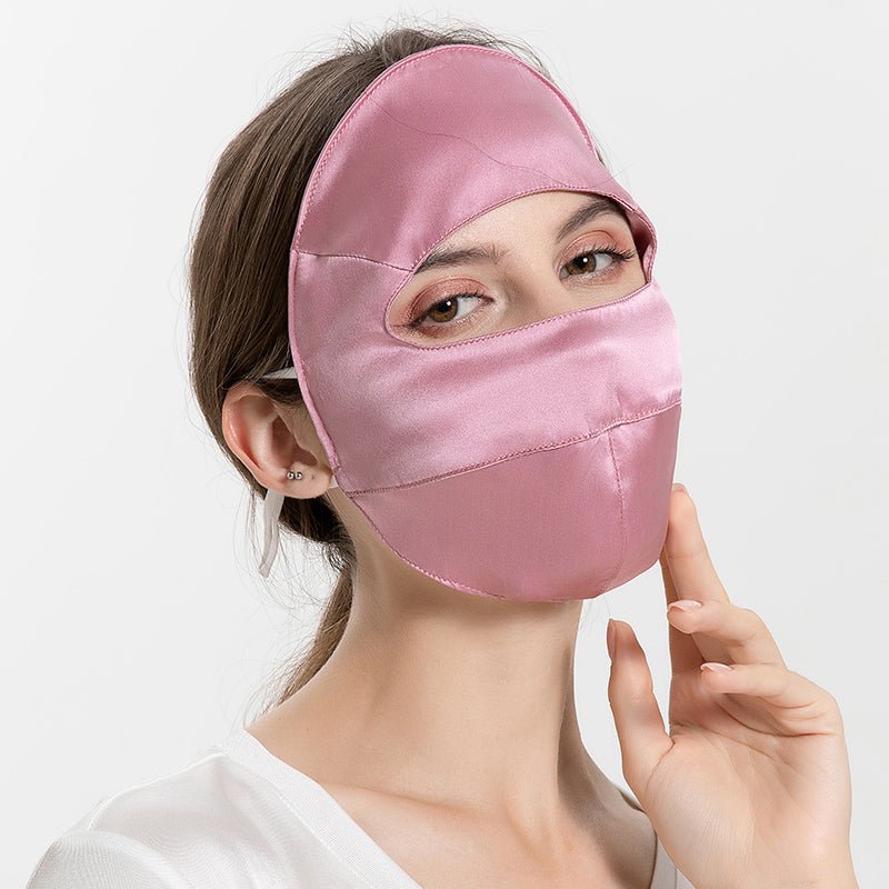 Summer Silk Full Face Masks Silk Beauty Mask