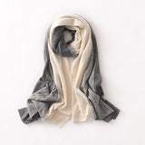 Winter Mixed Colors Cashmere Scarf Long Knitted Cashmere Scarves for Women - slipintosoft