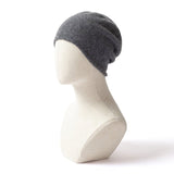 Women and Men Cashmere Beanie Hat Cashmere Double - Layered Ski Cap for Winter