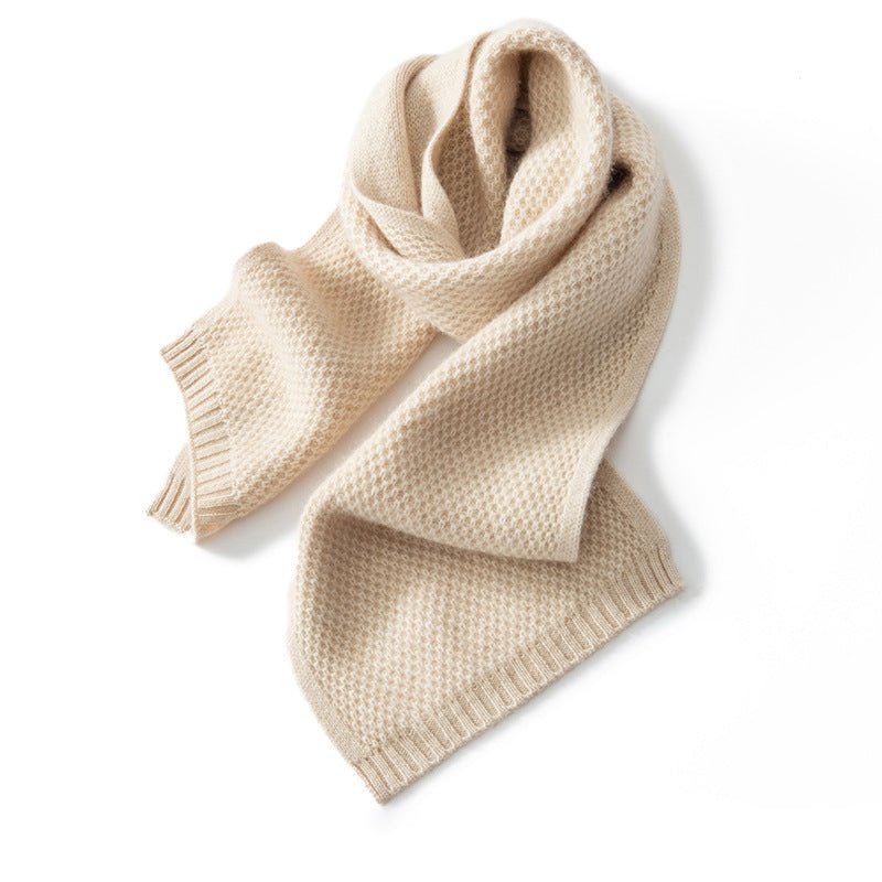 Women and Men Cashmere Scarf Soft Neck Warmer Cashmere Winter Scarf in Solid Colors