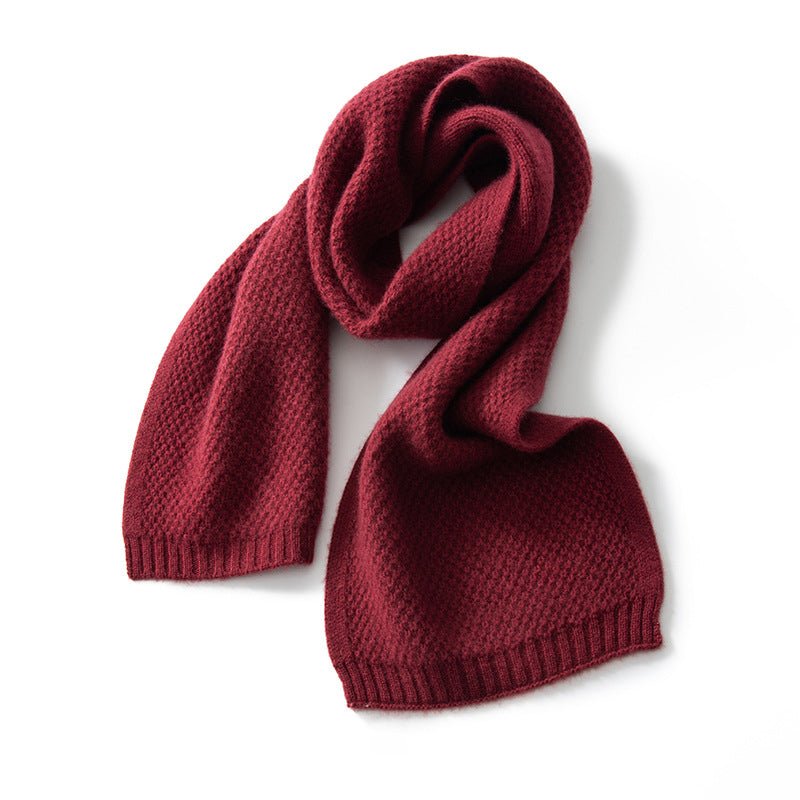 Women and Men Cashmere Scarf Soft Neck Warmer Cashmere Winter Scarf in Solid Colors