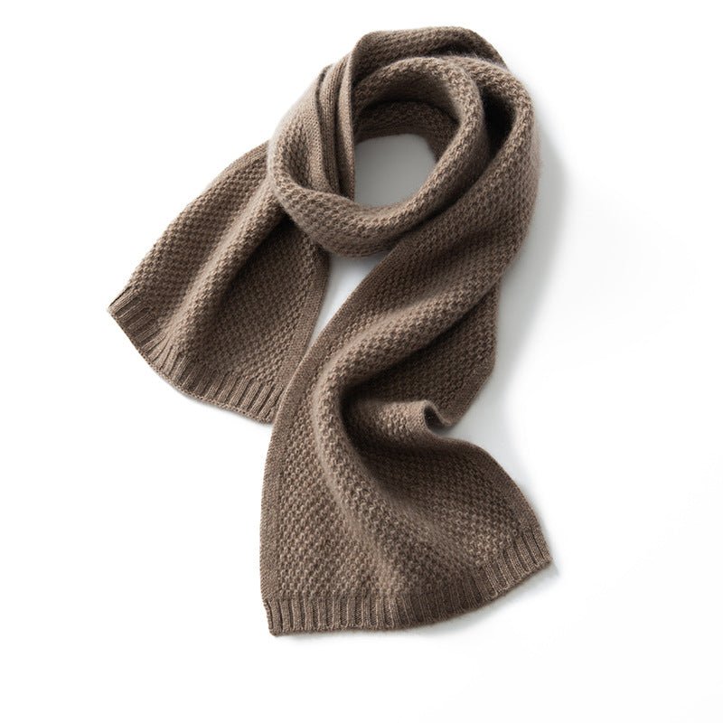 Women and Men Cashmere Scarf Soft Neck Warmer Cashmere Winter Scarf in Solid Colors