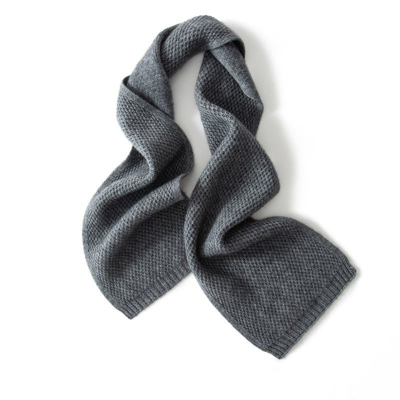 Women and Men Cashmere Scarf Soft Neck Warmer Cashmere Winter Scarf in Solid Colors