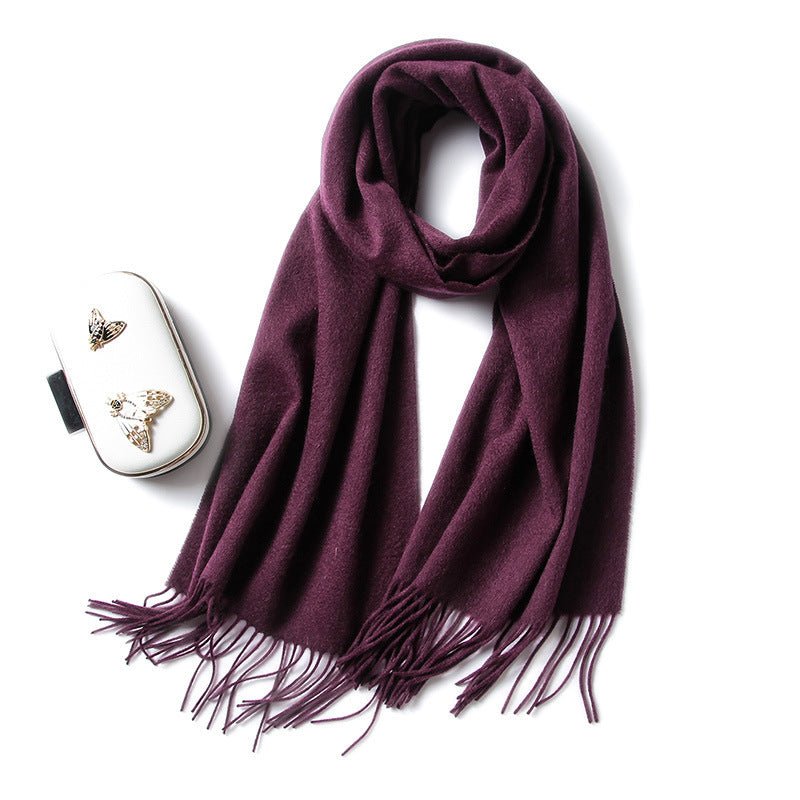 Women and Men Pure Cashmere Scarf Long Lightweight Cashmere Wrap Scarf with Tassel