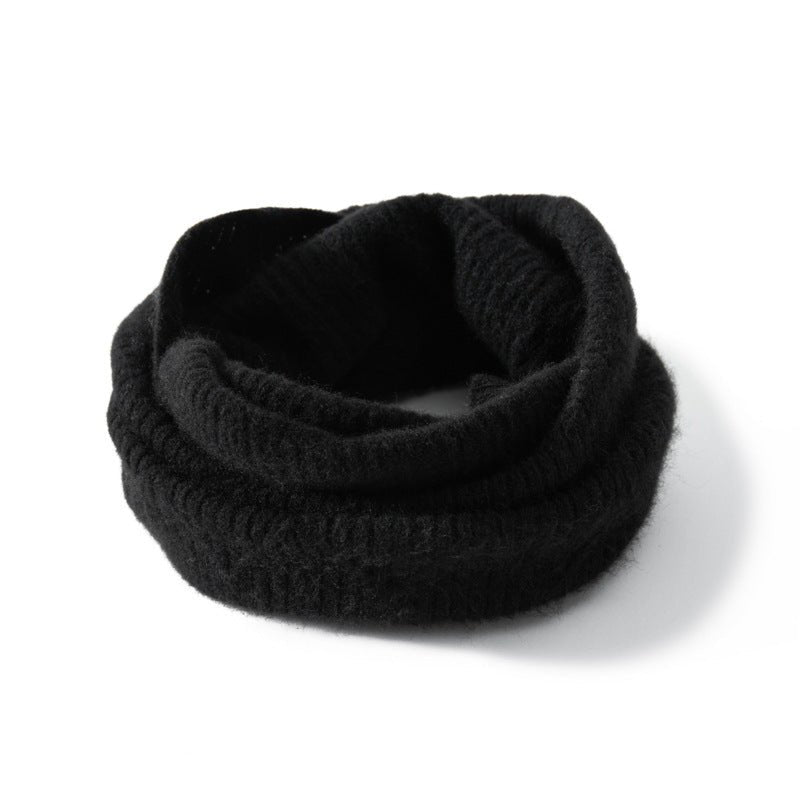 Women and Men Thick Knitted Infinity Circle Loop Scarf Double - Layer Cashmere Neck Gaiter - slipintosoft