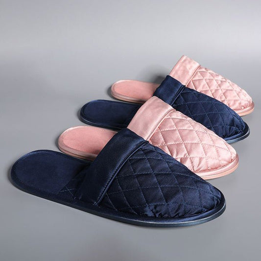 Women Luxury Silk Slippers Silk Home Slippers Travel Slippers