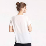 Women Mulberry Silk T-Shirt Short Sleeve V Neck Tank Ladies Silk Shirt