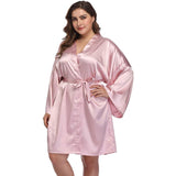 Women Plus Size Silk Robes 100% Luxury Silk Bathrobe