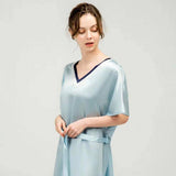 Women Mulberry Loose Silk Nightgown Best Silk Dressing Gown Quality Silk Slip Nightdress - slipintosoft