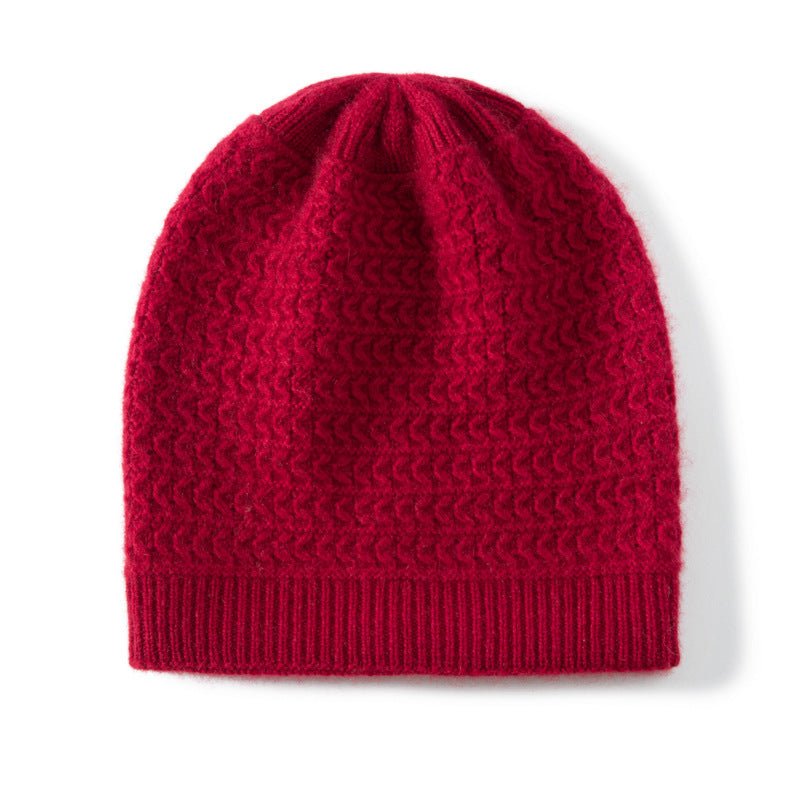 Women Solid Knitted Cashmere Hats Multi Colors Cashmere Beanie for Fall Winter