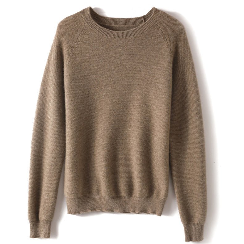 Women's 100% Superfine Cashmere Crewneck Sweater - slipintosoft