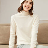 Women's 100% Superfine Cashmere Turtleneck Sweater - slipintosoft