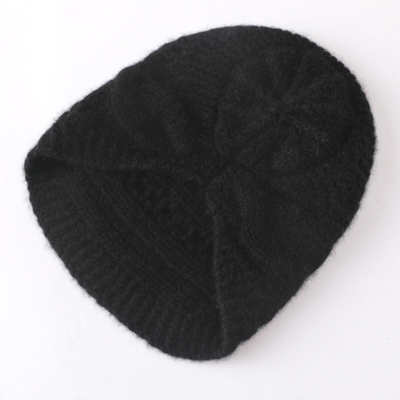 Women's Cashmere Hats Cable - Knitted Cashmere Beanie Hat