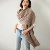 Women's Cashmere Shawl with Tassels Solid Cashmere Scarf