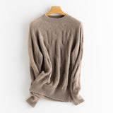 Womens Mock Neck Cashmere Sweater Cable - Knitted Cashmere Pullover