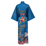 Phoenix And Crane Silk Kimono Robe Oriental Inspired Silk Kimono