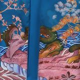 Phoenix And Crane Silk Kimono Robe Oriental Inspired Silk Kimono