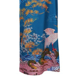 Phoenix And Crane Silk Kimono Robe Oriental Inspired Silk Kimono