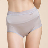 Women's silk high waist briefs mulberry silk briefs