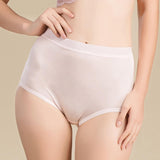 Women's silk high waist briefs mulberry silk briefs