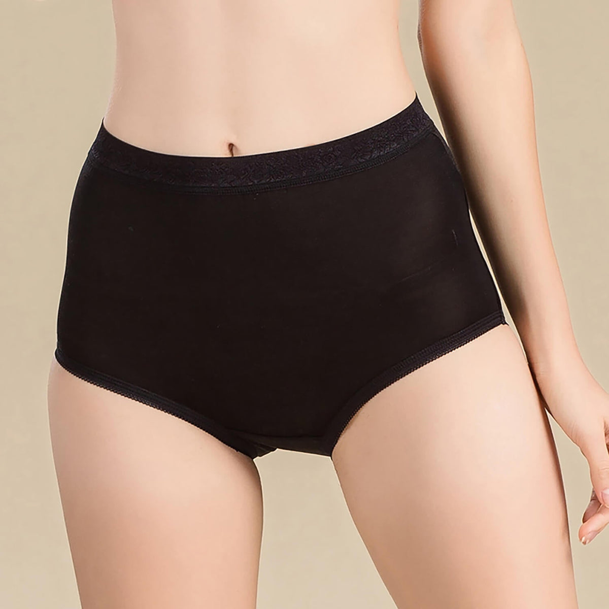 Women's silk high waist briefs mulberry silk briefs