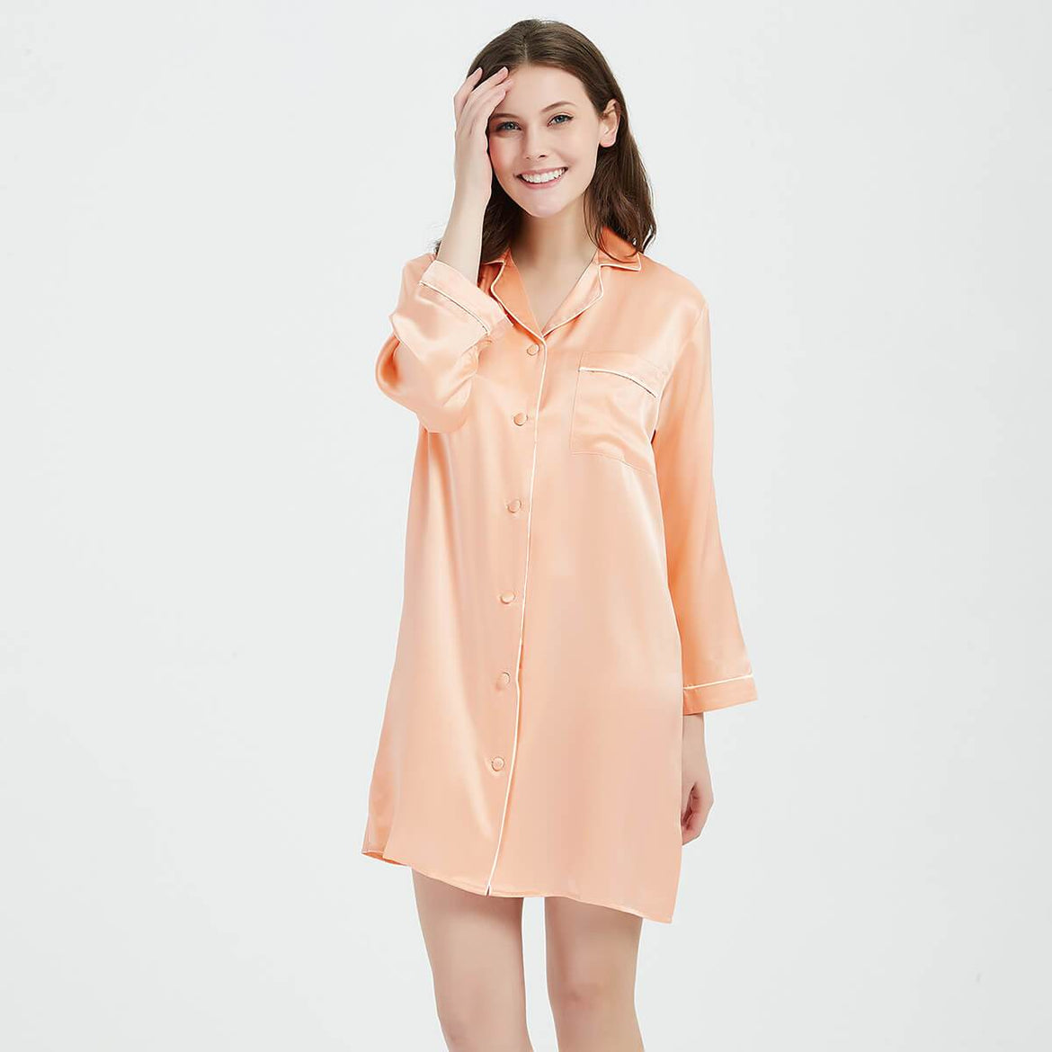 jonnlynx - fumika uchida ✴︎ SILK SLEEP SHIRTS Silk Sleep Shirt | Luxury Silk Night Shirts for Women