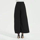 Women High Waist Casual Silk Wide Leg Long Palazzo Pants Trousers - slipintosoft