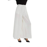 Women High Waist Casual Silk Wide Leg Long Palazzo Pants Trousers - slipintosoft