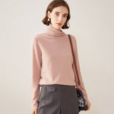 Womens Turtleneck Pure Cashmere Sweater Cashmere Tops