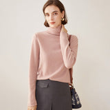 Womens Turtleneck Pure Cashmere Sweater Cashmere Tops