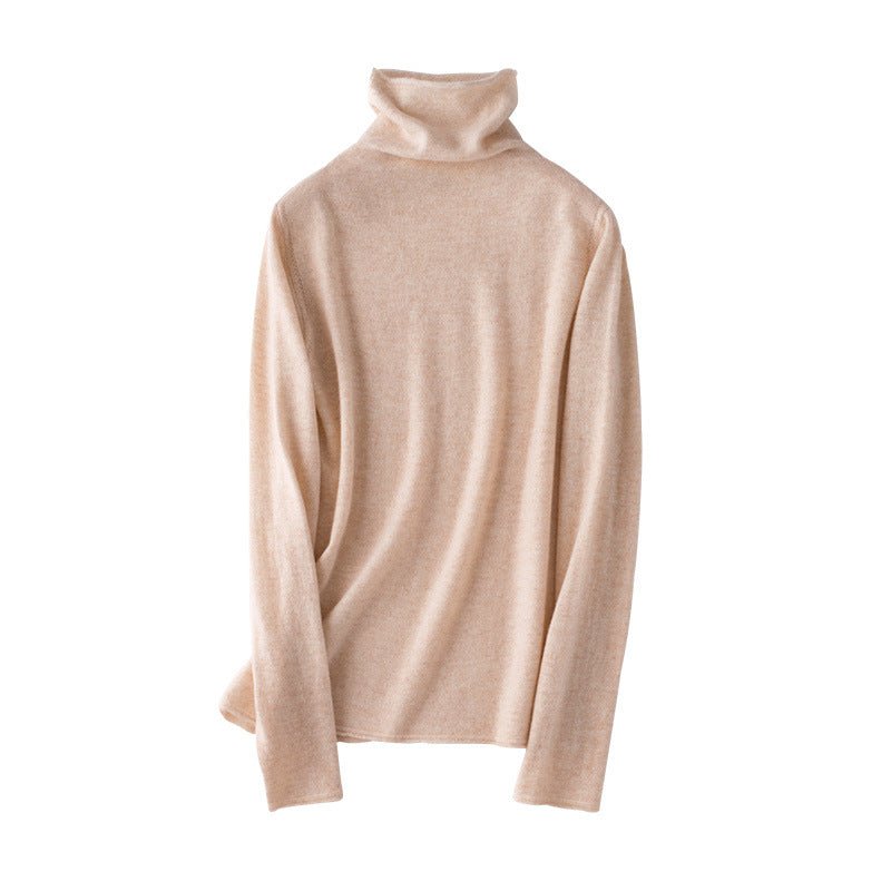 Womens Turtleneck Pure Cashmere Sweater Cashmere Tops