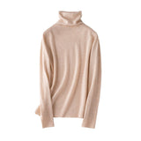 Womens Turtleneck Pure Cashmere Sweater Cashmere Tops