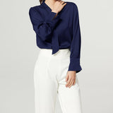 22MM Classic Silk Blouse 100% Silk Long Sleeves Top For Women Silk Shirt