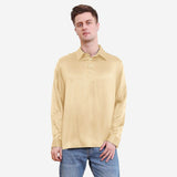 Luxury Silk Shirt For Men Pure 22 Momme Long Sleeves Silk Top
