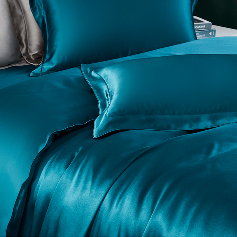 19 Momme 3PCS Duvet Cover Set Seamless Luxury Silk Bedding Sets -  slipintosoft