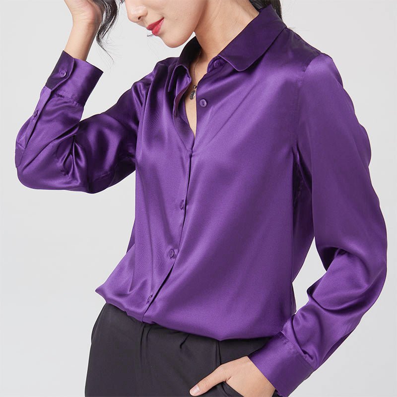 Women's Silk Tops & Blouses in Elegant Colors